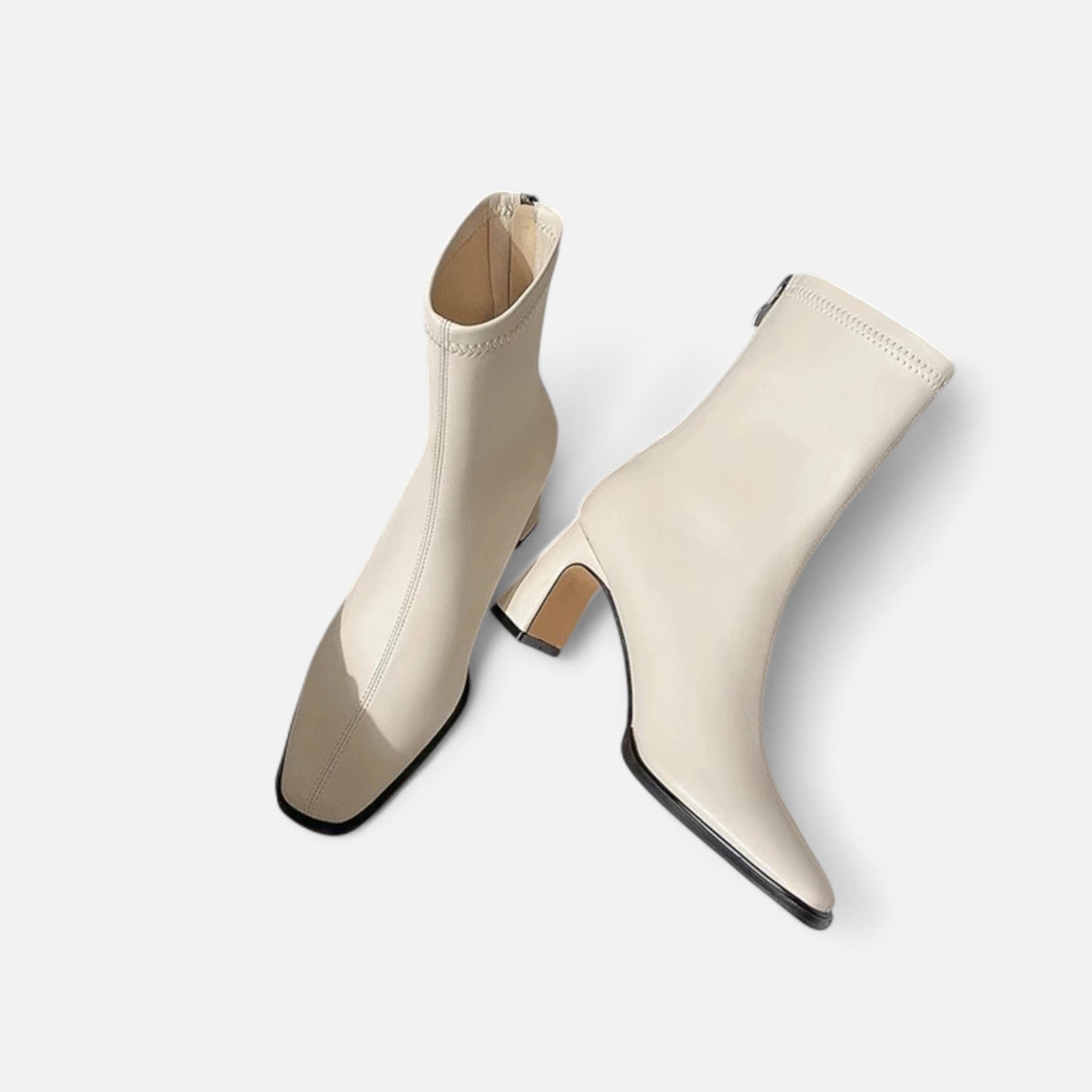 Lyndora London | Women’s Vintage Square-Toe Ankle Boots
