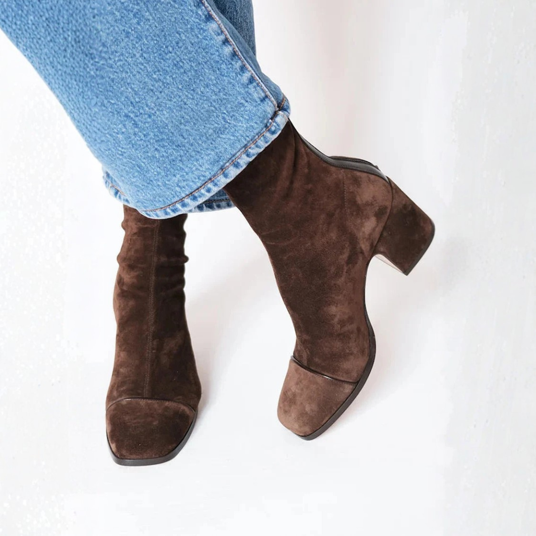 CAPUCINE | Elegant Suede Ankle Boots