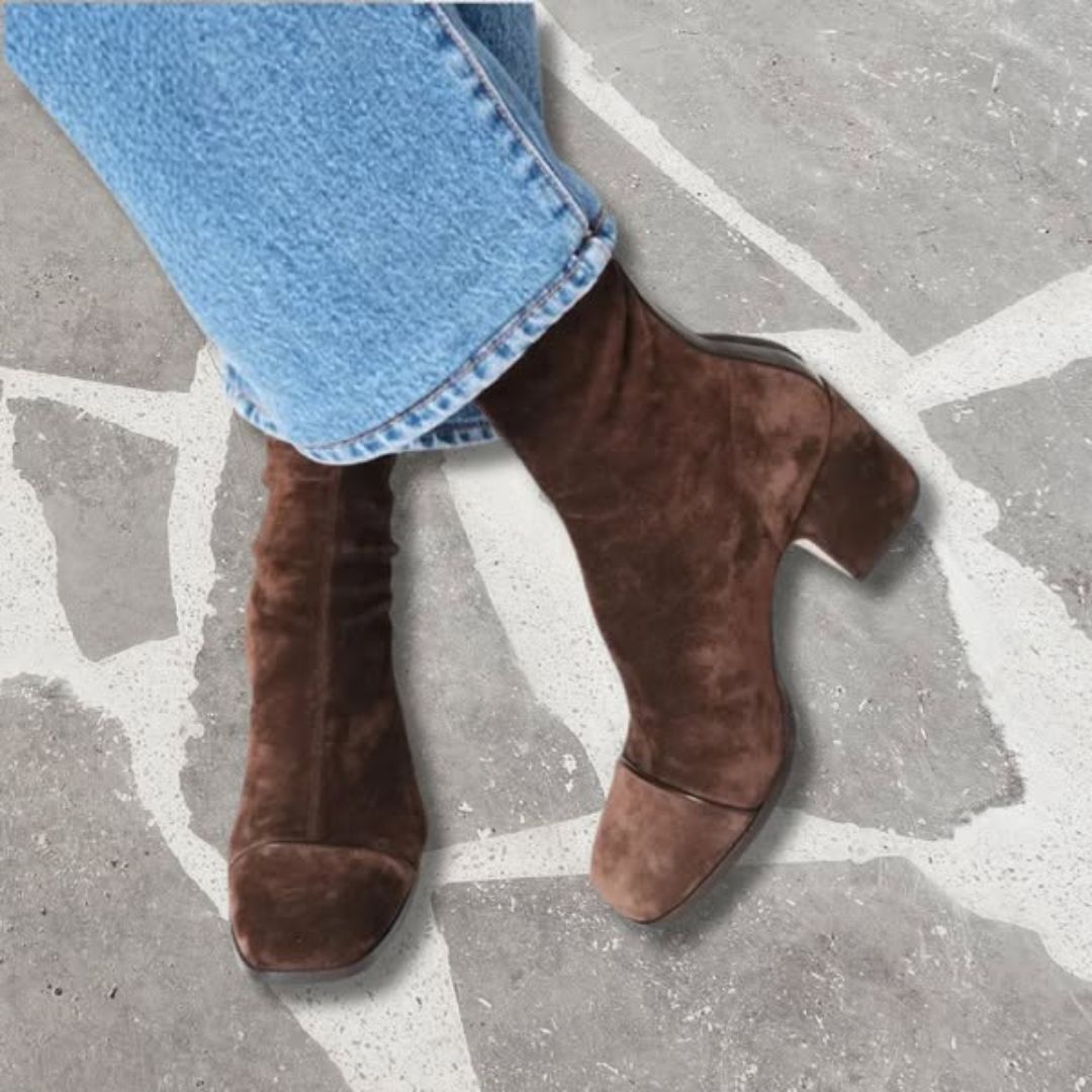 CAPUCINE | Elegant Suede Ankle Boots
