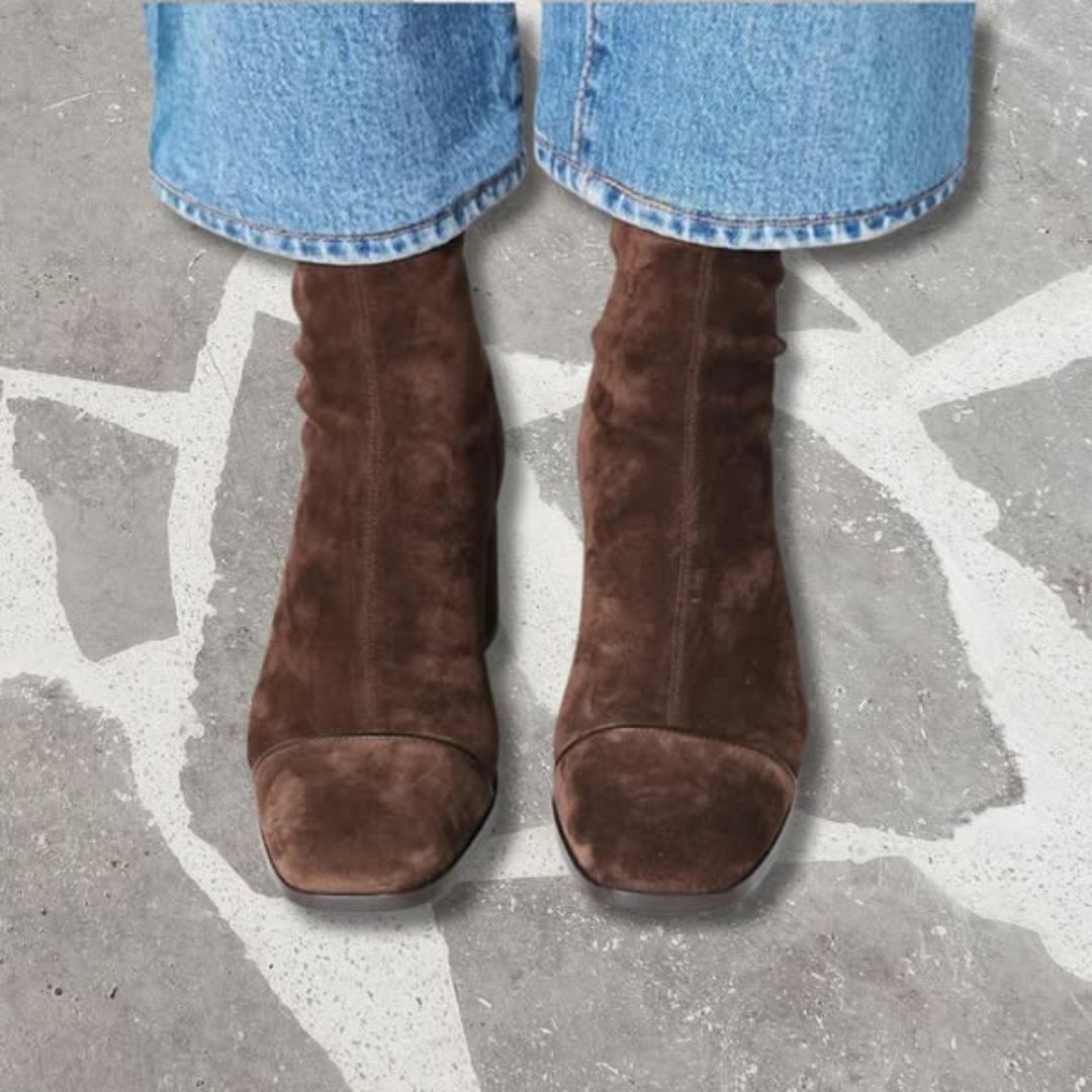 CAPUCINE | Elegant Suede Ankle Boots
