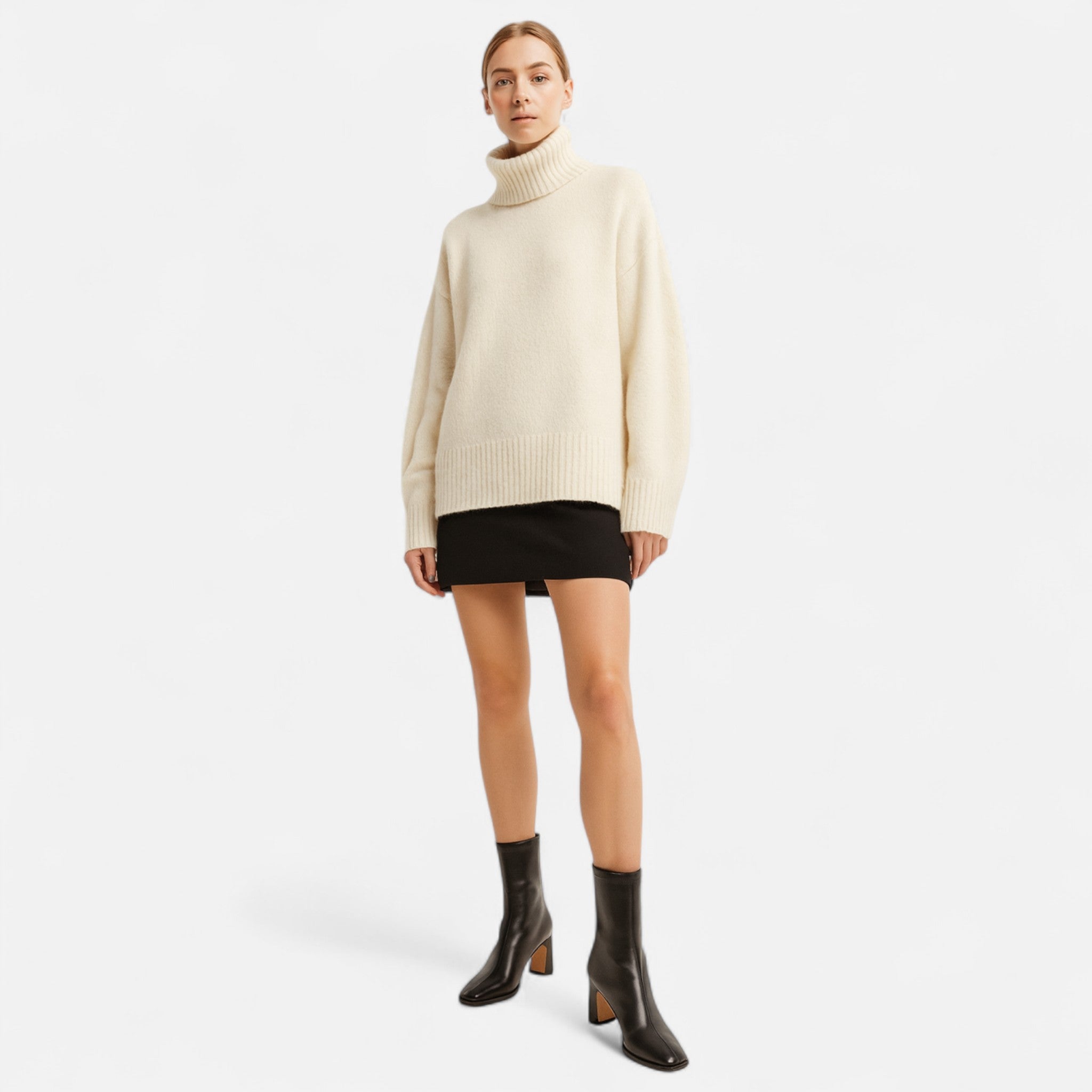 Lyndora London | Women’s Vintage Square-Toe Ankle Boots