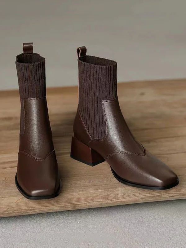 Lina | Warm Ankle Boots with Mid Heel