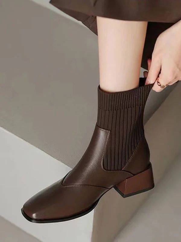 Lina | Warm Ankle Boots with Mid Heel