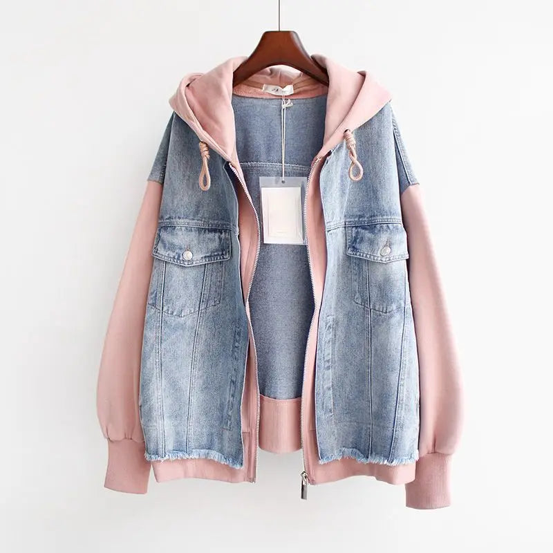 MIRA™ | Dual Tone Denim Jacket