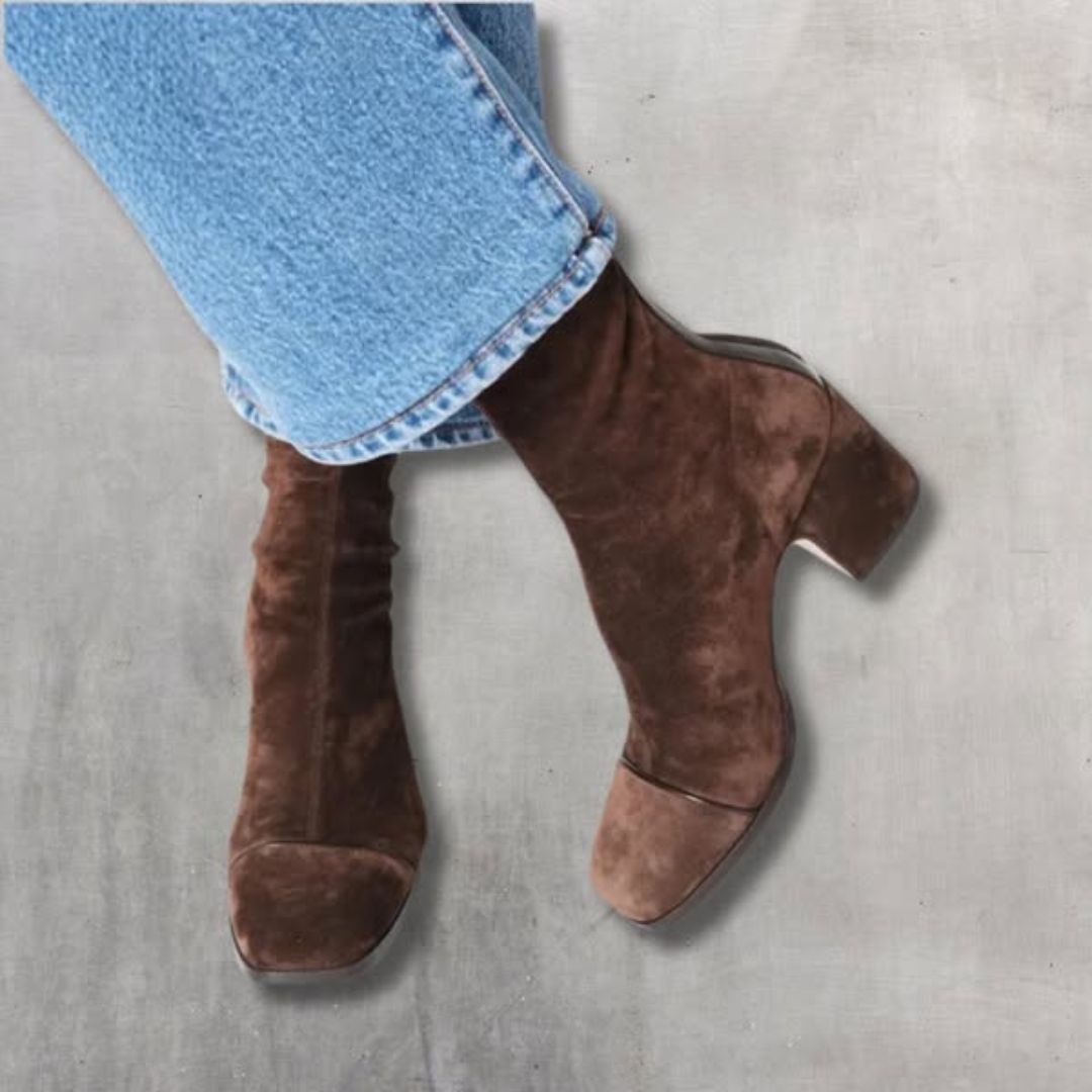 CAPUCINE | Elegant Suede Ankle Boots