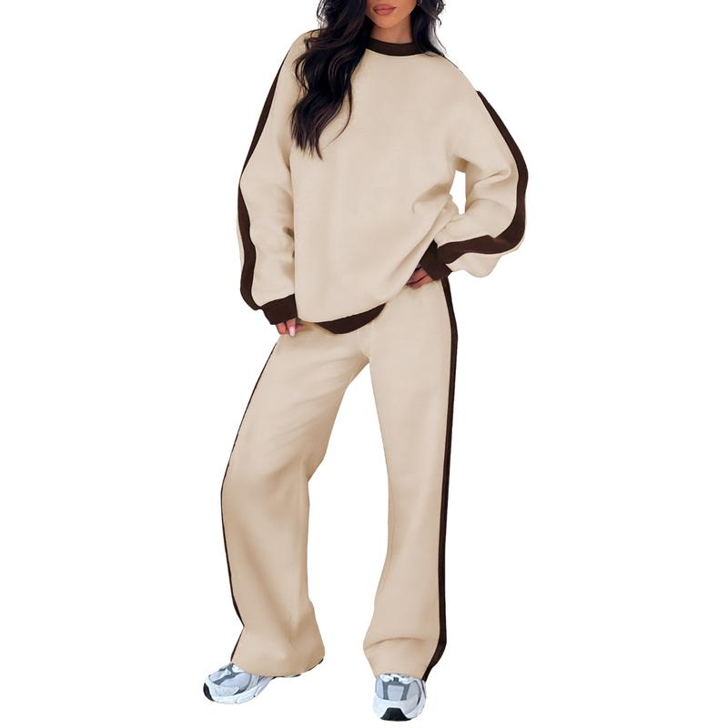 SANDI™ - Comfortable 2-Piece Lounge Set Sweatshirt &amp; Straight Leg Pants