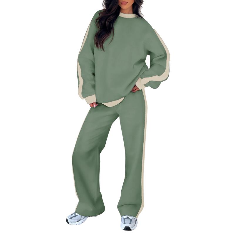 SANDI™ - Comfortable 2-Piece Lounge Set Sweatshirt &amp; Straight Leg Pants