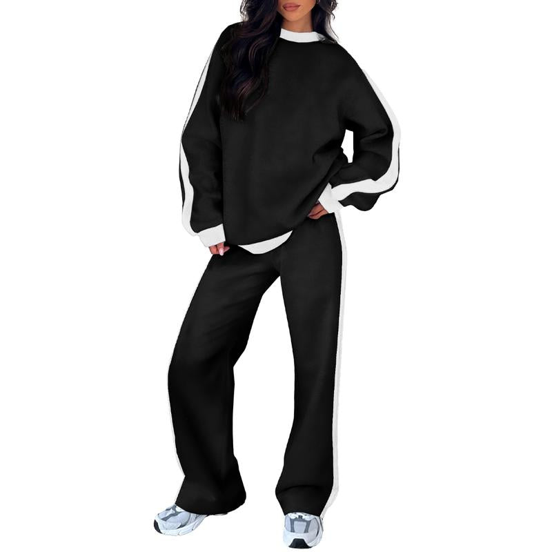 SANDI™ - Comfortable 2-Piece Lounge Set Sweatshirt &amp; Straight Leg Pants