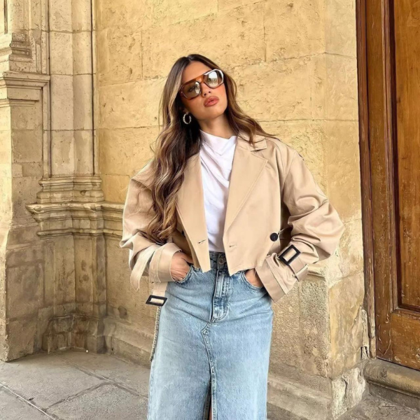 Kim's | Vienna Cropped Trench Jacket