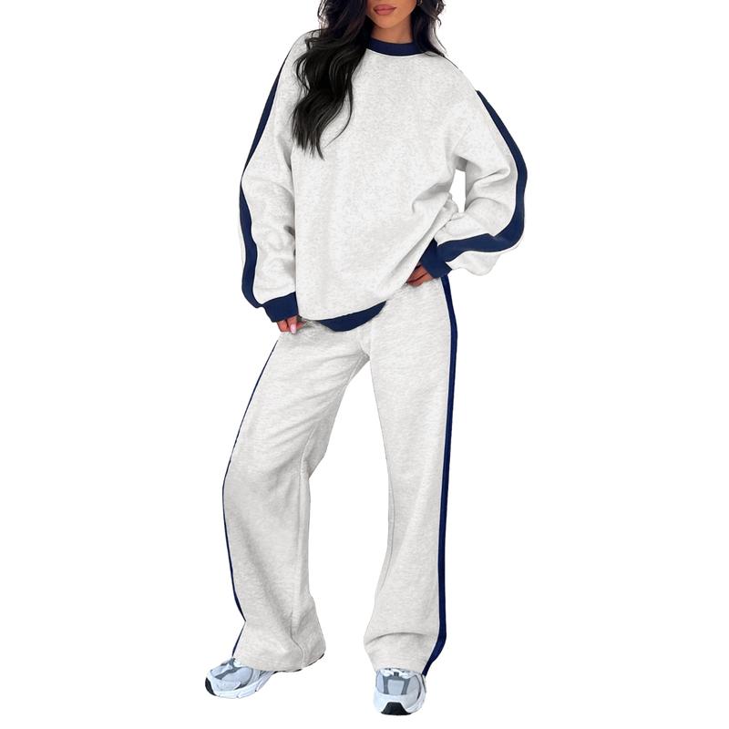 SANDI™ - Comfortable 2-Piece Lounge Set Sweatshirt &amp; Straight Leg Pants
