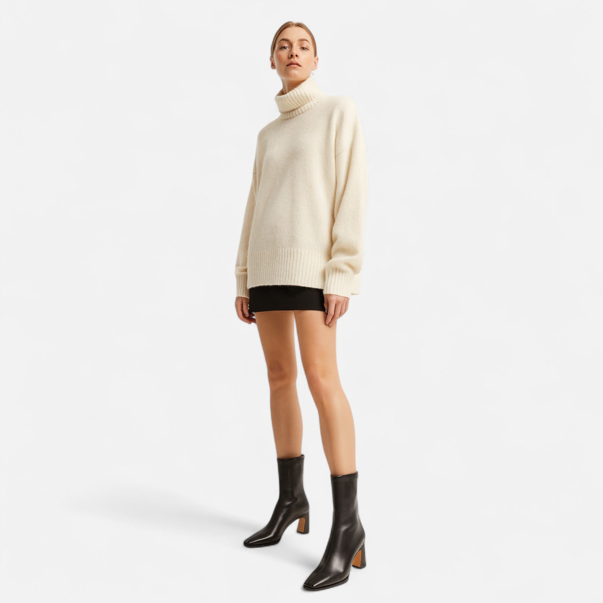 Lyndora London | Women’s Vintage Square-Toe Ankle Boots
