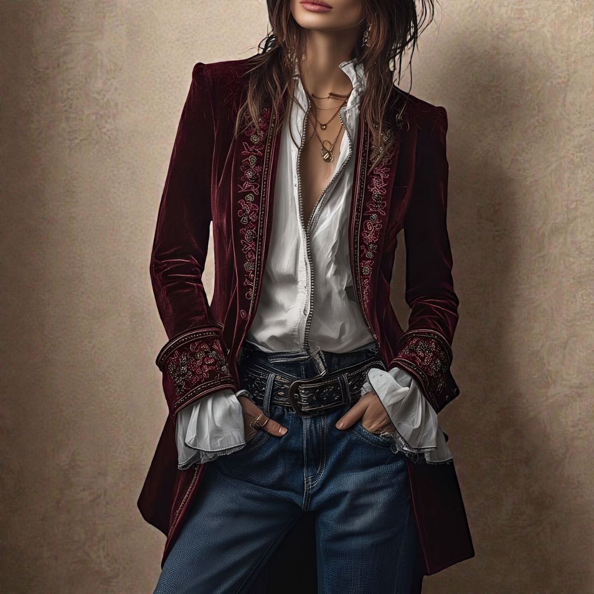 Lunaria™ | Women's Jacket of Refined Elegance