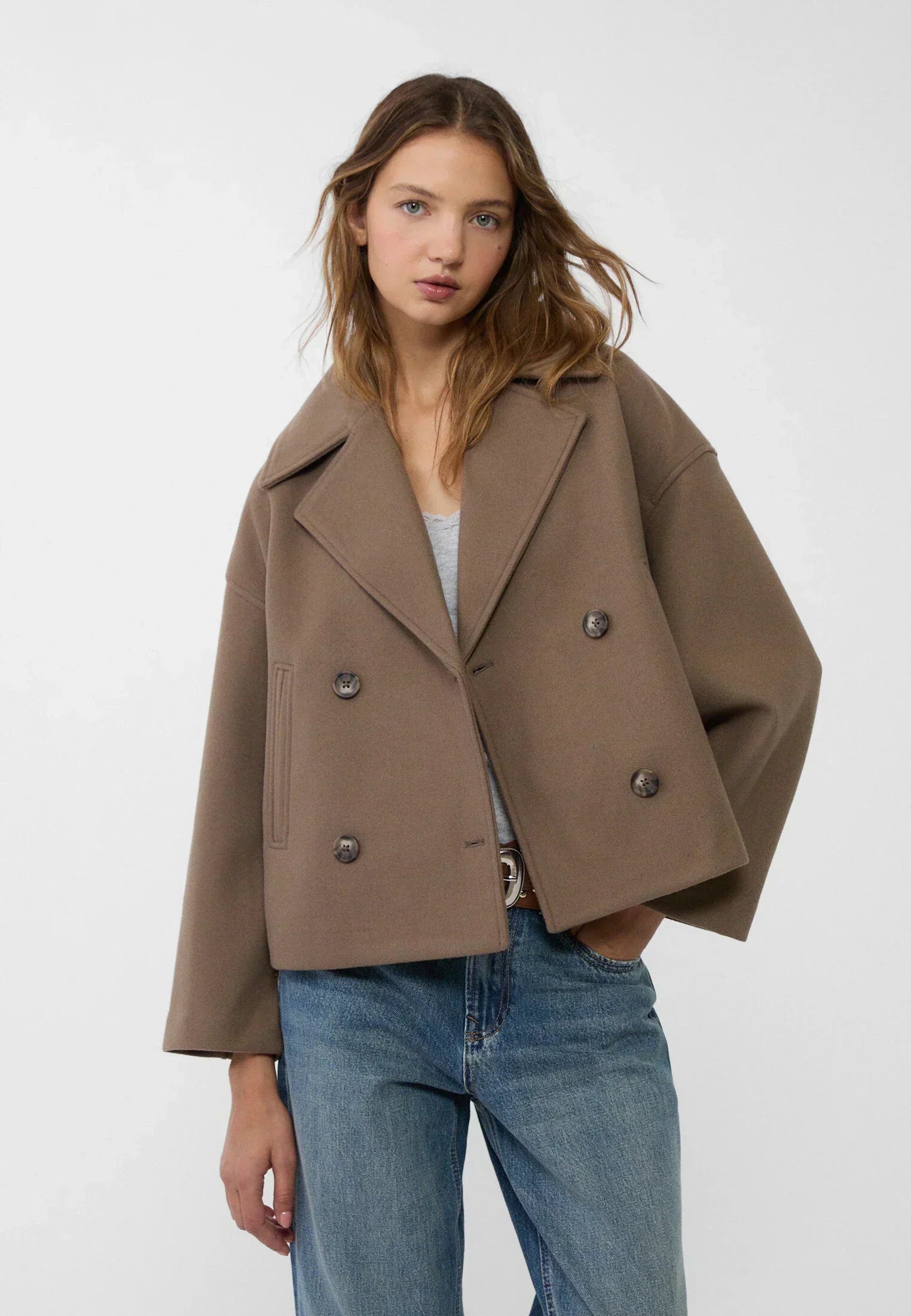 Nicole - Short Double-Breasted Winter Coat