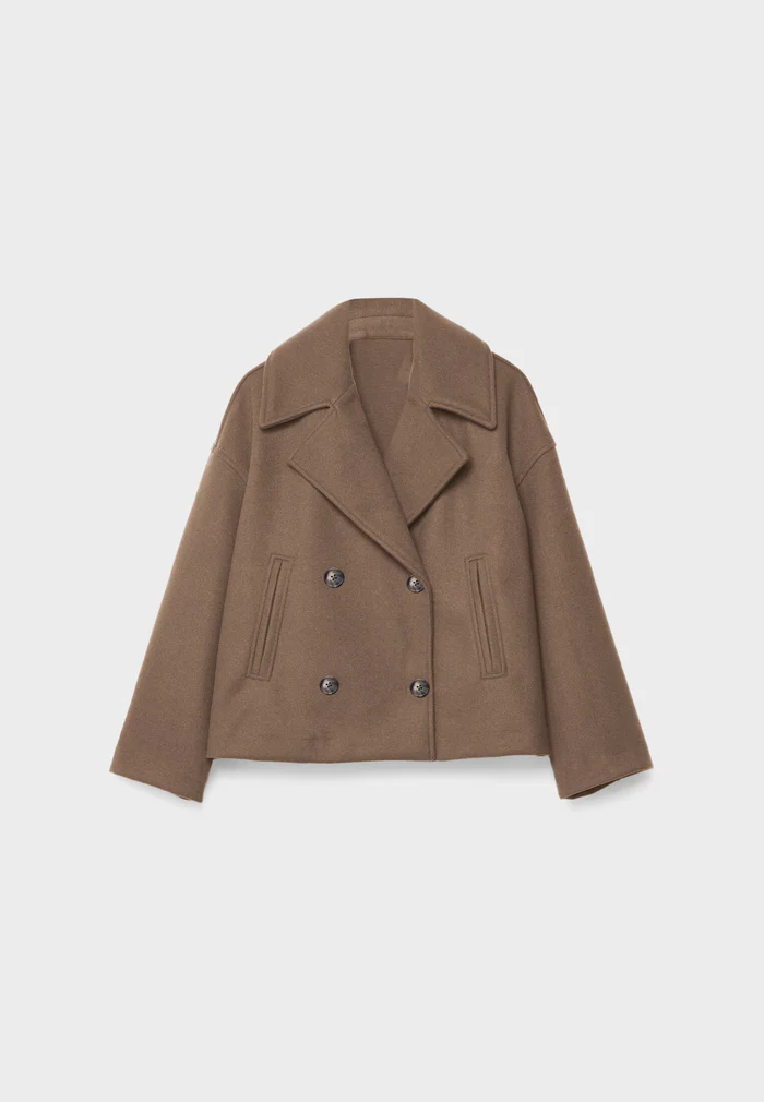 Nicole - Short Double-Breasted Winter Coat