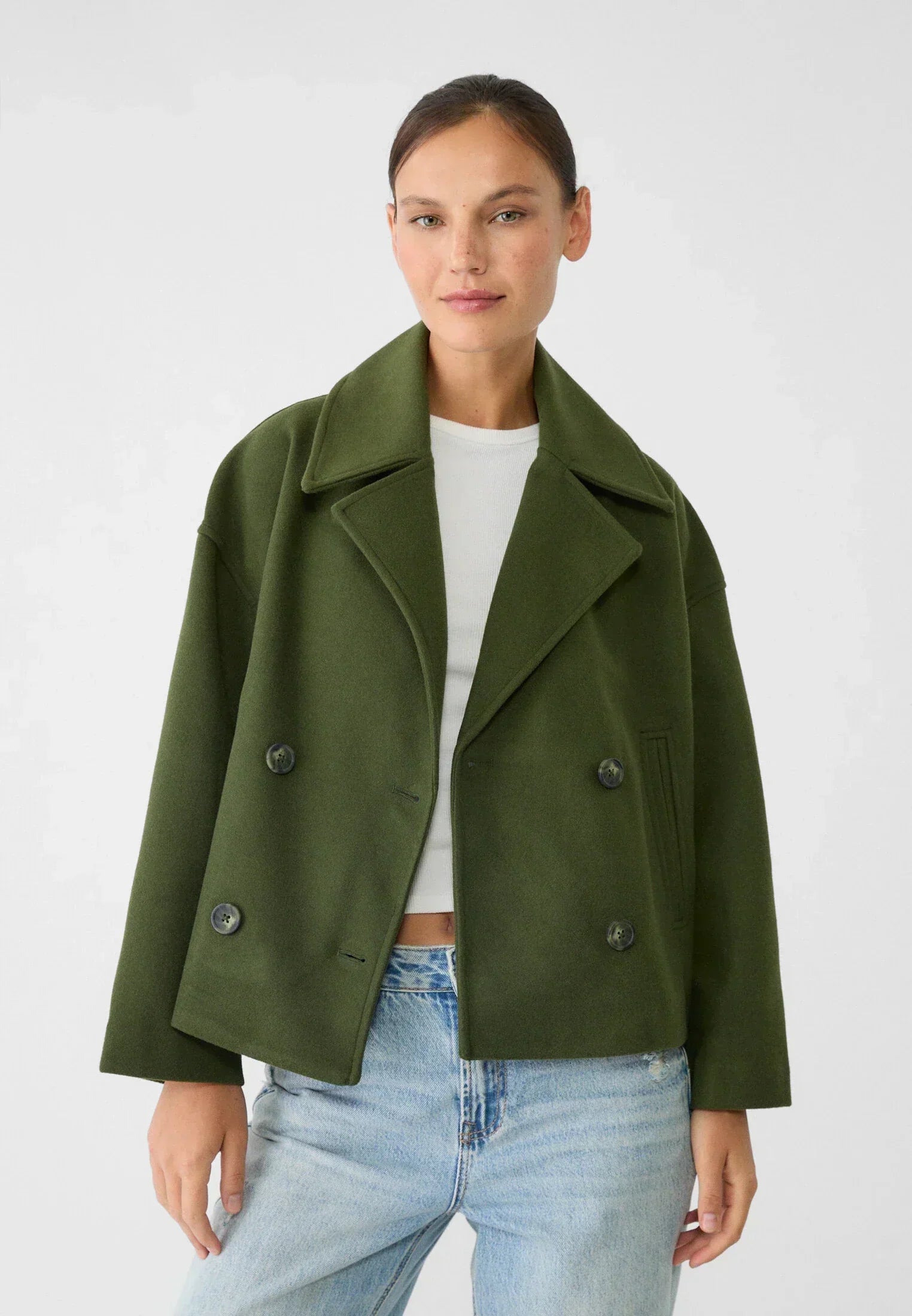 Nicole - Short Double-Breasted Winter Coat